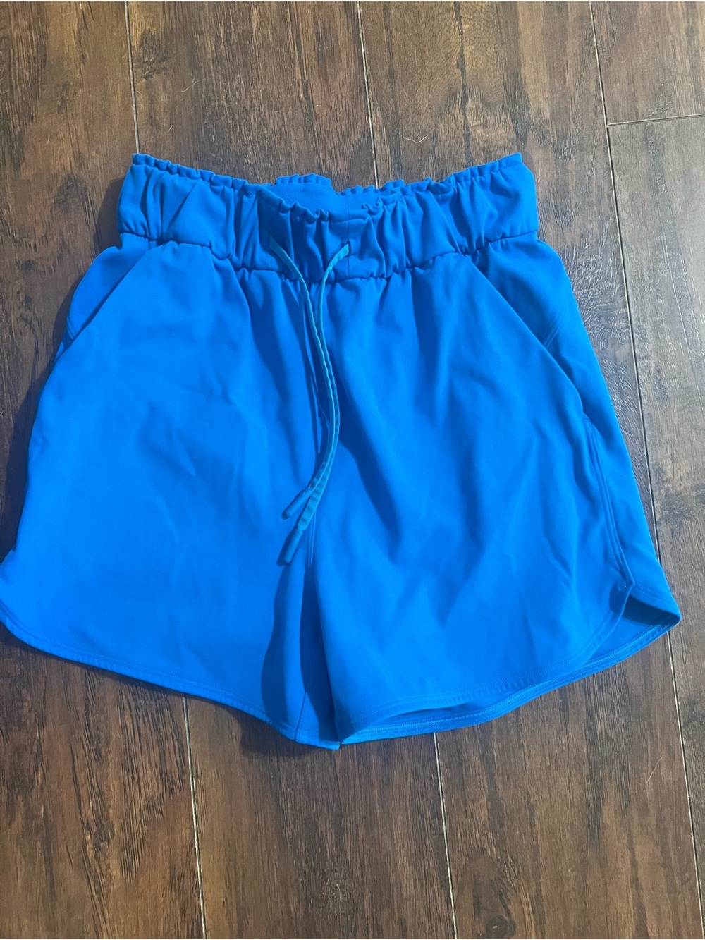 lululemon athletica Bright Blue Elastic-Waist Athletic Shorts